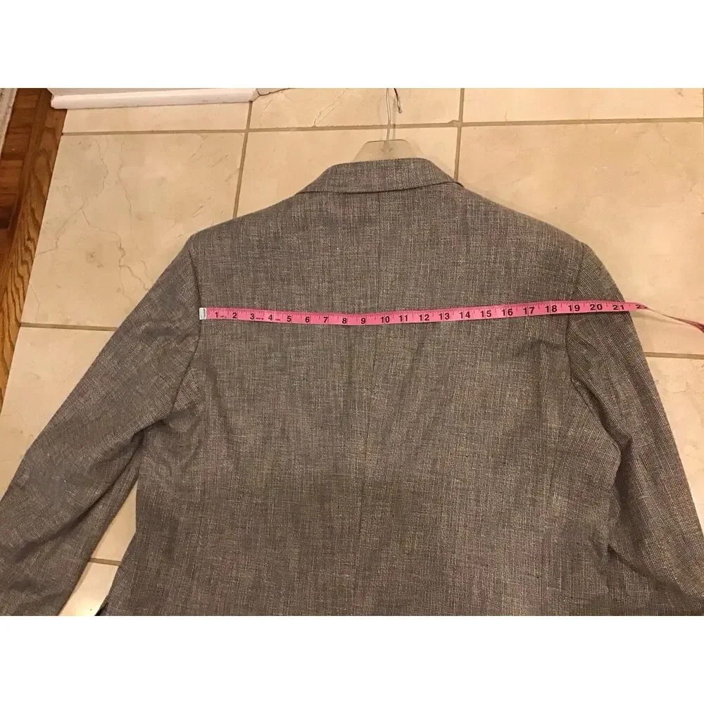 Kuppenheimer Men’s Blazer Sport Coat Summer Linen Bl. Pastel Tweed Superb 44L